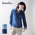 BATTALION fj Vc Y o^I EGX^ L S EAST Denim Shirt  _K[