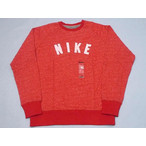 iCL vg g[i[ Y NIKE Speckle Graphic Crew Sweat H.RED -
